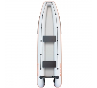 Надувное каноэ Колибри КМ-390С, с настилом Air Deck, для рыбалки и охоты, цвет светло-серый купить